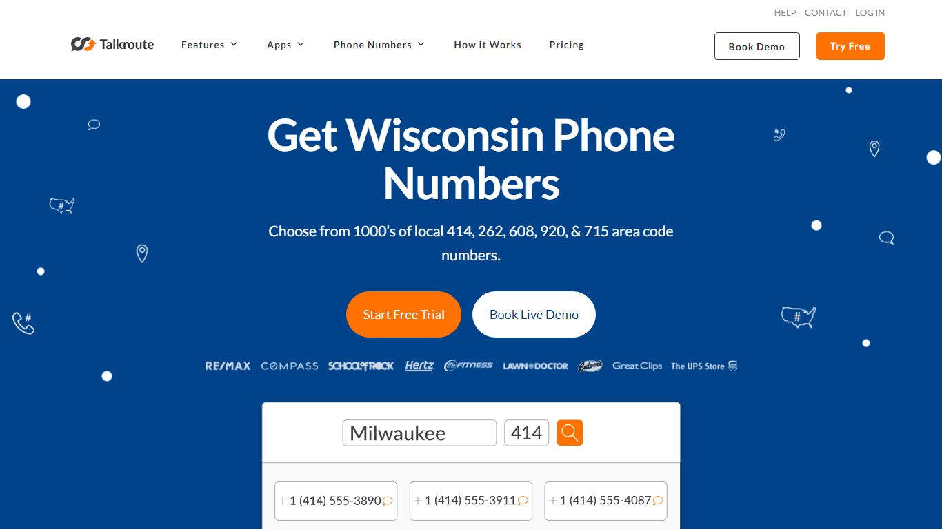Wisconsin Phone Numbers - Local Area Codes 414, 262, 608, 920, 715