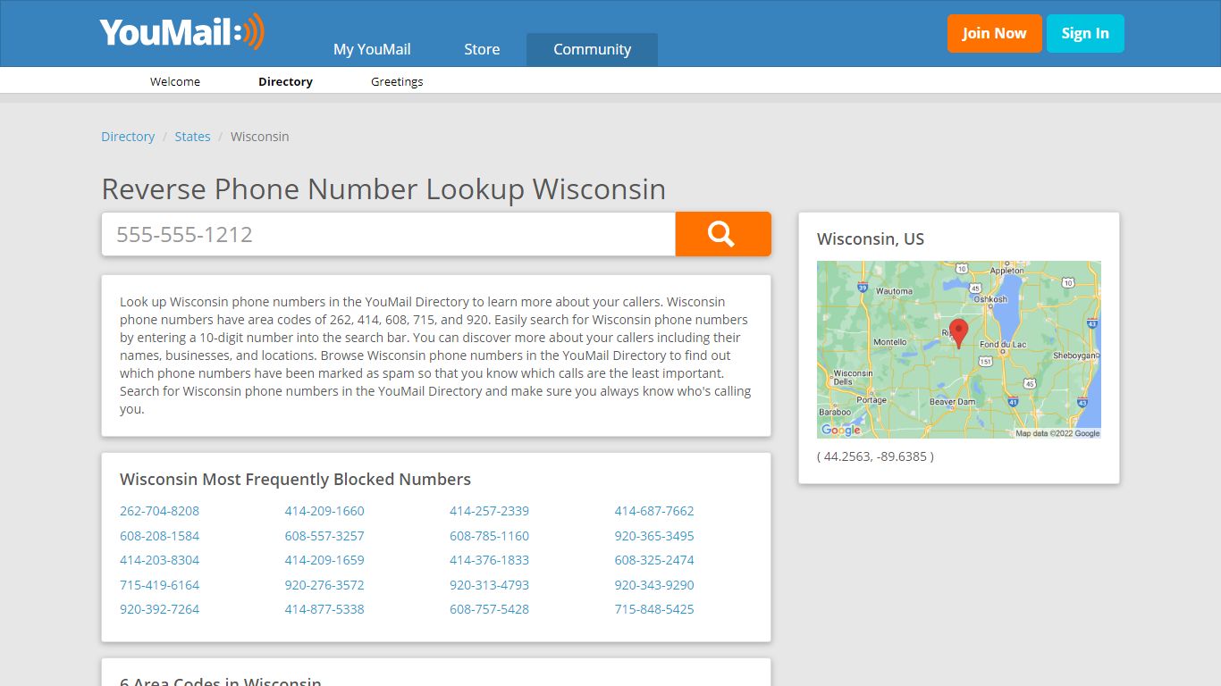 Wisconsin Phone Numbers - Reverse Phone Number Lookup WI | YouMail